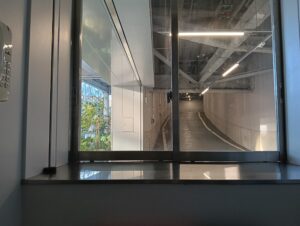 渋谷立体駐車場のセキュリティボックスからの風景。