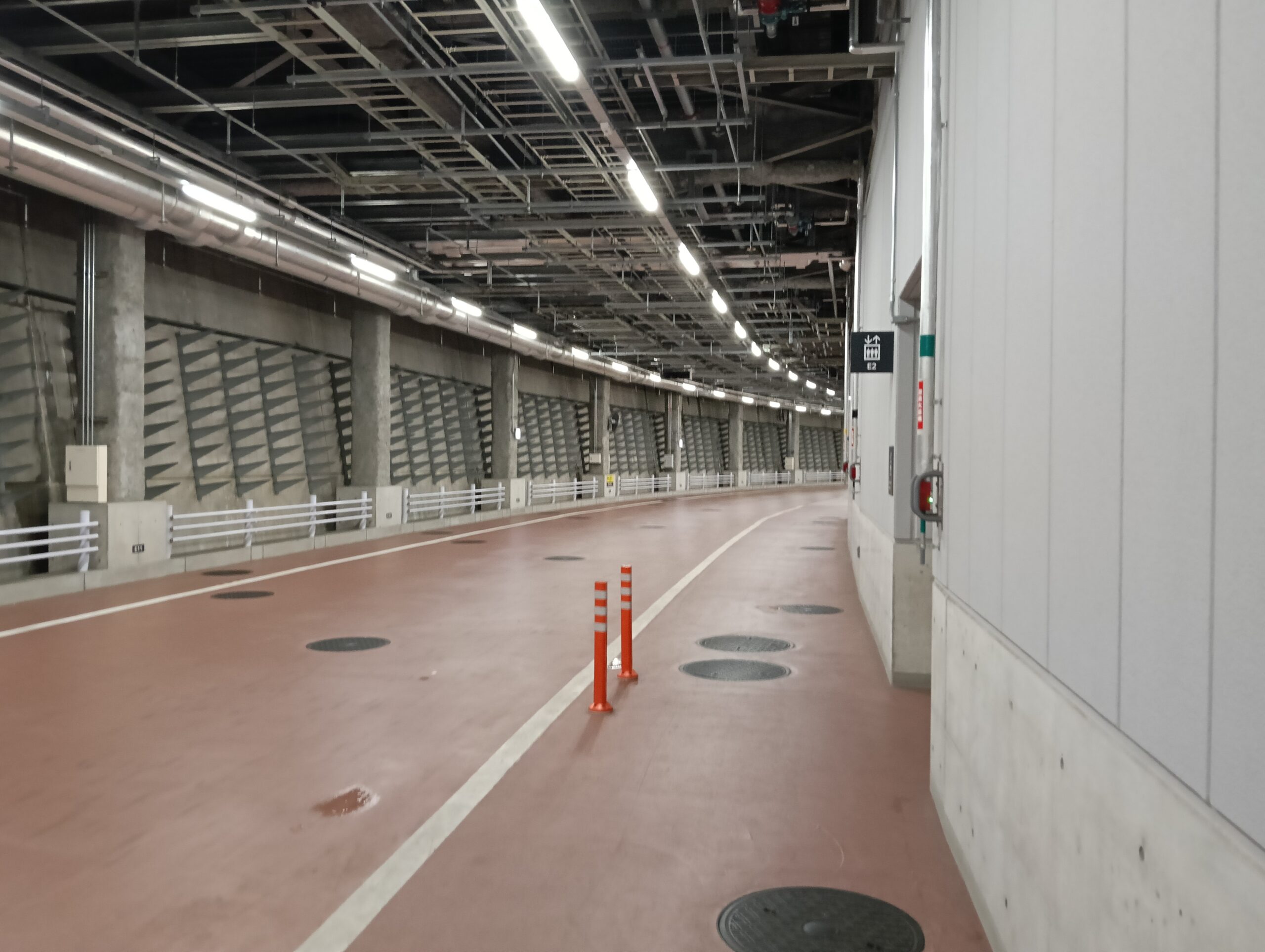 国立競技場駐車場。P3出入口付近。